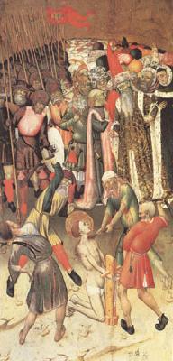 MARTORELL, Bernat (Bernardo) Two Scenes from the Legend of ST.George The Flagellation The Saint Dragged through the City (mk05) Norge oil painting art
